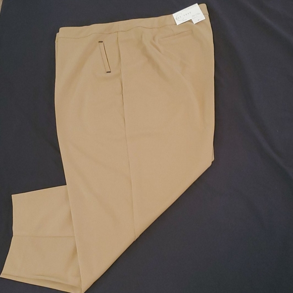 Plus Size Slim Leg Dressy Knit Pants - Picture 3 of 3